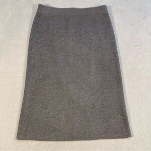 Banana Republic Women’s Classic Gray Knit Pencil Skirt, elastic waist, size S